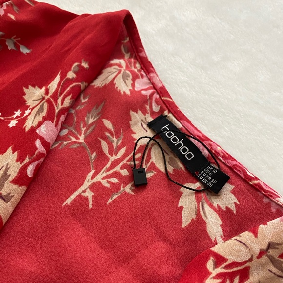 ASOS Floral Wrap Top with Kimono Sleeves - Picture 4 of 6